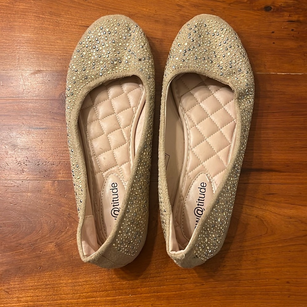 Sparkly flats
